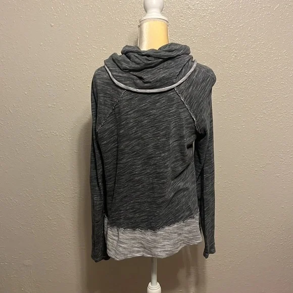 Free People Beach Gray Cocoon Cowl Neck Tunic‎ Sweatshirt - Picture 5 of 9